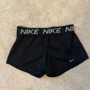 Nike Black Athletic Compression Shorts